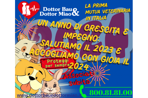 🌟 Un Anno di Crescita e Impegno: Salutiamo il 2023 e Accogliamo con Gioia il 2024 🐾